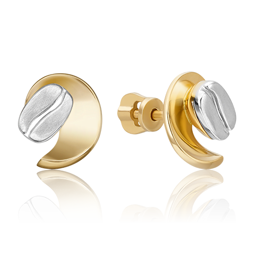 

Серьги из комбинированного золота PLATINA jewelry 02-4917-00-000-1121, 02-4917-00-000-1121