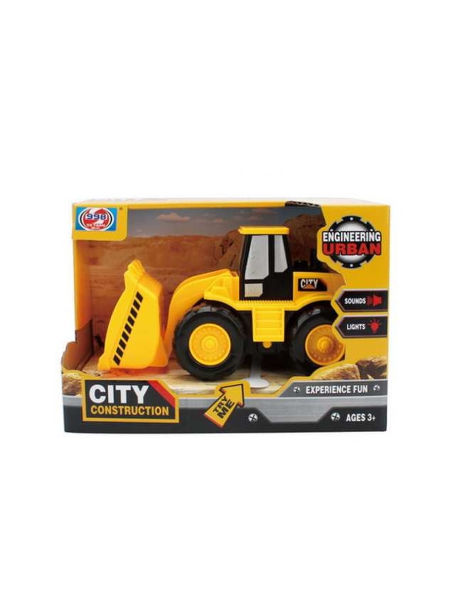 

Машинка AB Toys Спецтехника Экскаватор-автогрейдер, пластмассовая, 21х15х11 см