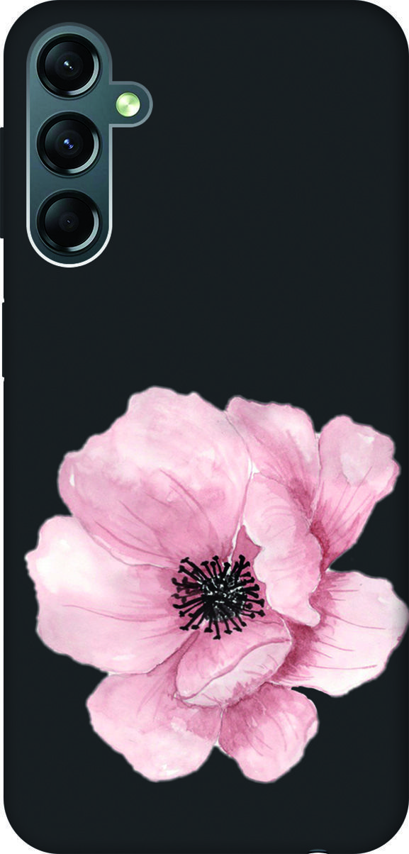 

Чехол на Samsung Galaxy A24 "Pink Flower" черный, Черный;белый, 159523