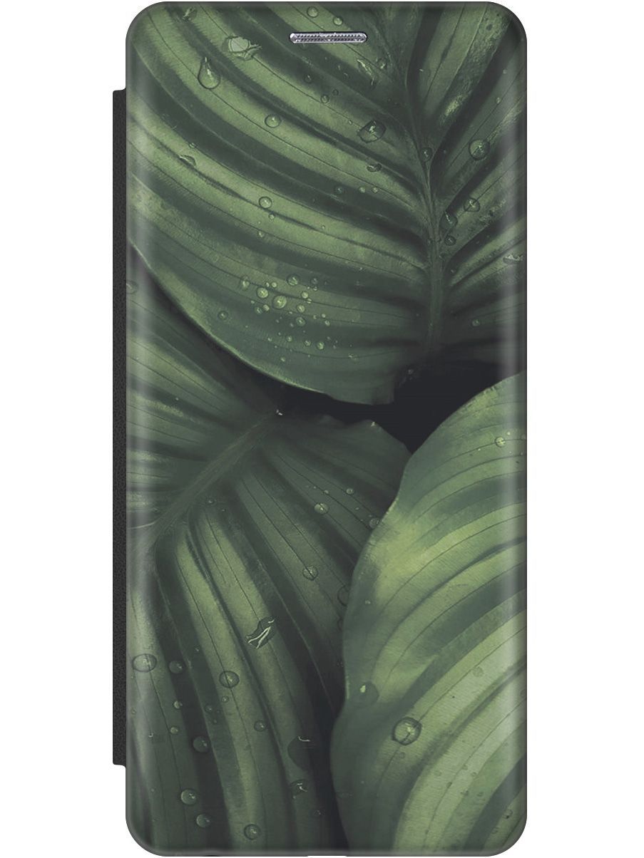 

Чехол на Samsung Galaxy A24 "Капли на листьях калатеи" черный, Зеленый;черный, 159528