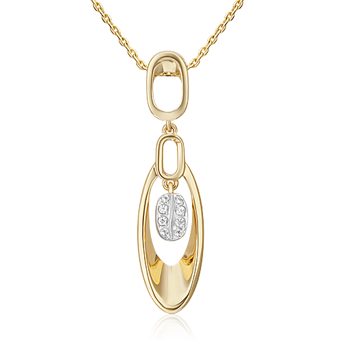 

Подвеска из комбинированного золота с топазом PLATINA jewelry 03-3325-00-201-1121, 03-3325-00-201-1121