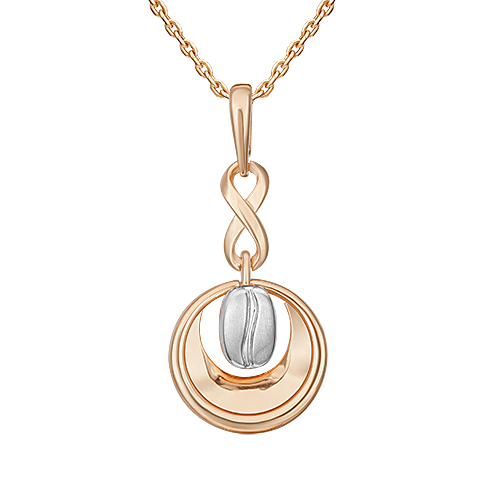 

Кулон из комбинированного золота PLATINA jewelry 03-3326-00-000-1111, 03-3326-00-000-1111