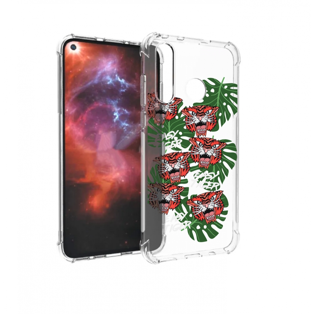 

Чехол бампер MyPads красные-тигры для Huawei Nova 4 противоударный, Прозрачный, Tocco