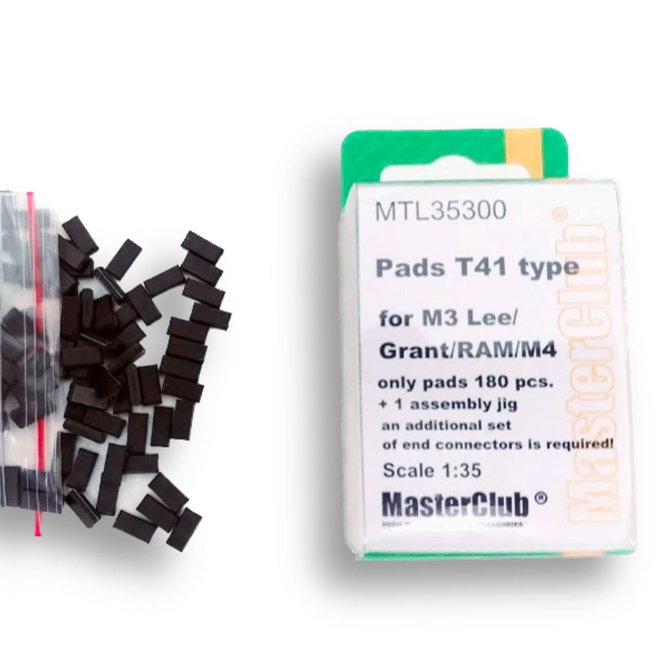 

MTL-35300 Pads T41 type for M3 Lee/Grant/RAM/M4, в ноборе только 180 подушек, дополнительн, Однотонный