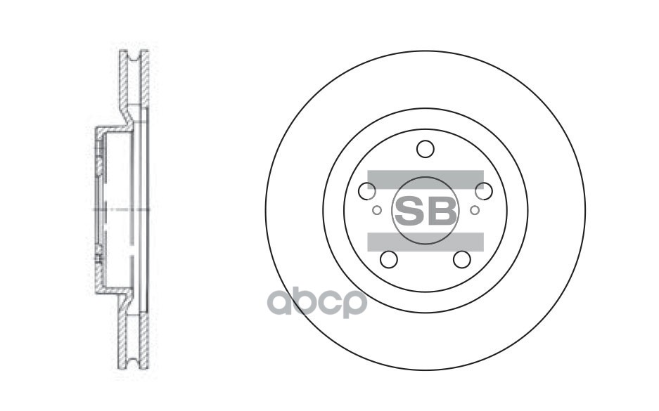 

Диск Тормозной Передний Toyota Camry/Rav4 2.0/2.4l All 06-> /Vent D=296mm Sangsin Brake Sd