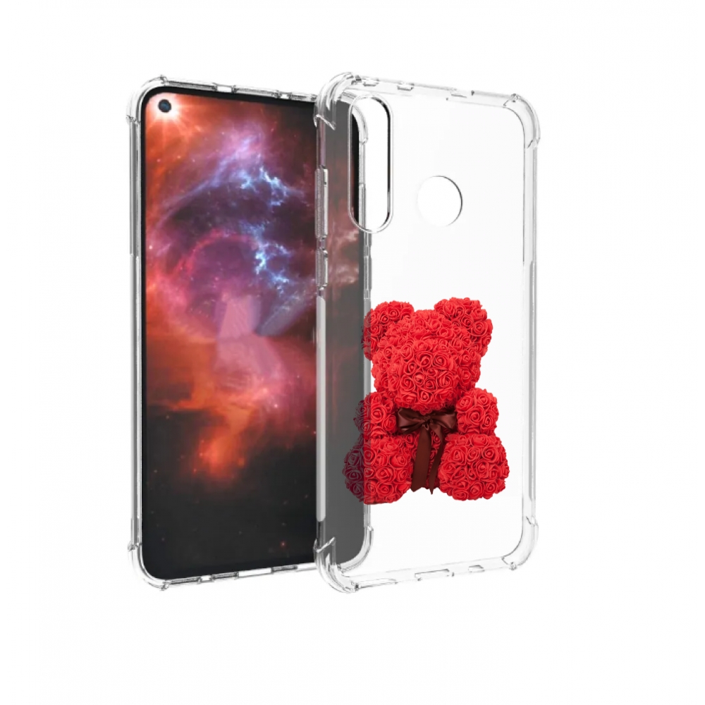 

Чехол бампер MyPads мишка-из-розочек для Huawei Nova 4 противоуд, Прозрачный, Tocco