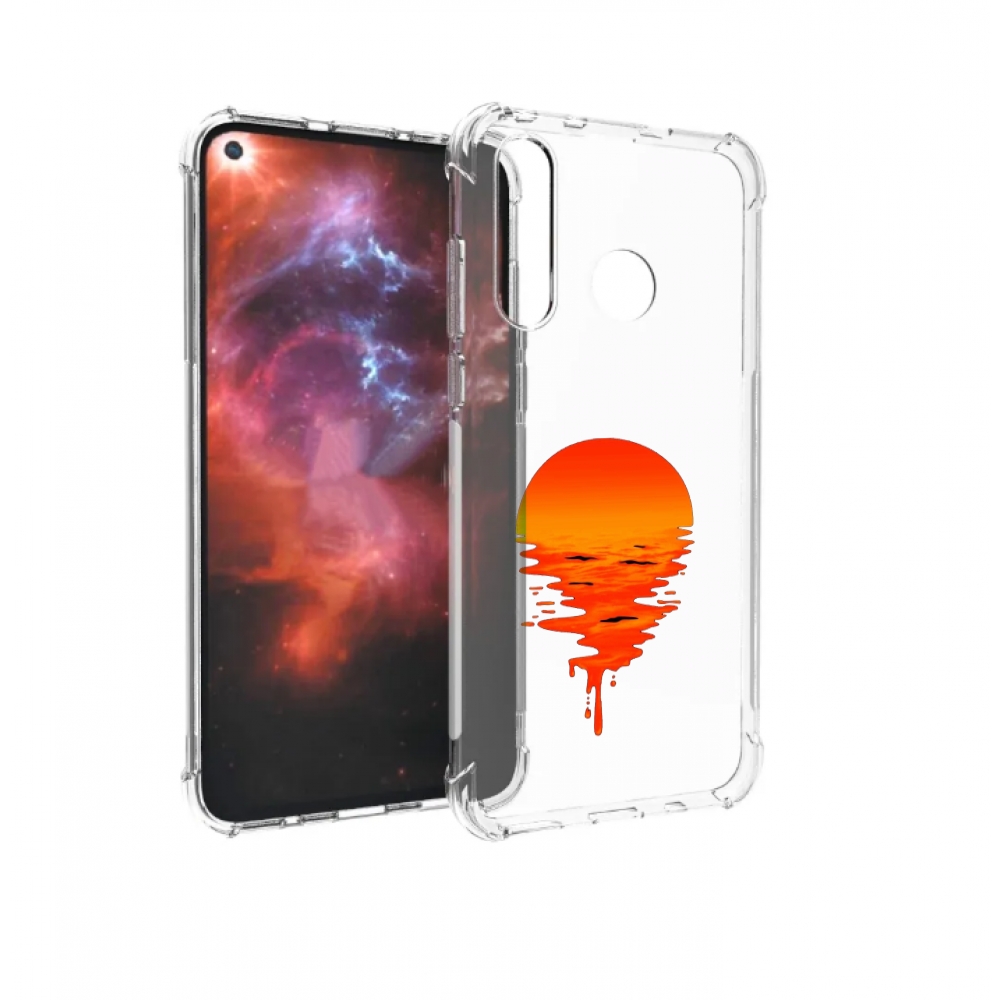 

Чехол бампер MyPads оранжевый закат на воде для Huawei Nova 4 пр, Прозрачный, Tocco