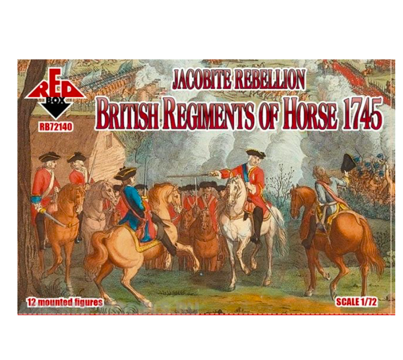 

RB72140 Фигуры Jacobite Rebellion. British Regiments of Horse 1745