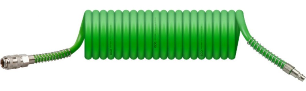 Шланг полиуретановый спиральный 8/12 мм, 5 м ECO AHU-0580