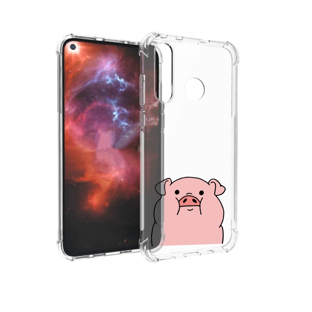 

Чехол бампер MyPads полная-свинья для Huawei Nova 4 противоударный, Прозрачный, Tocco