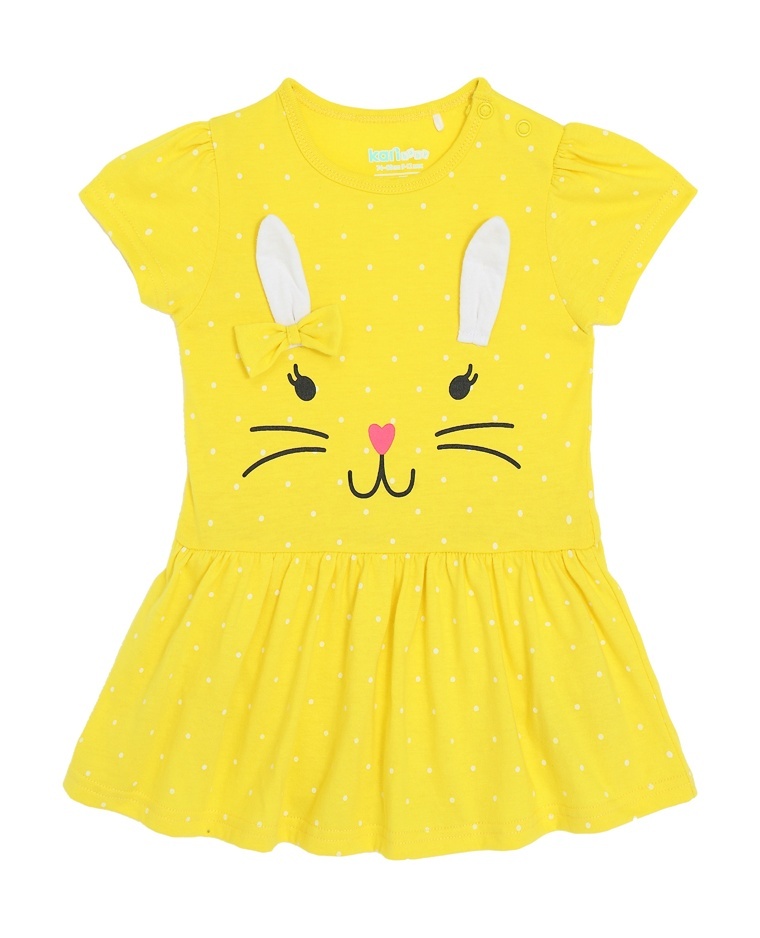 Платье детское Kari Baby SS24B20901005, желтый, 56