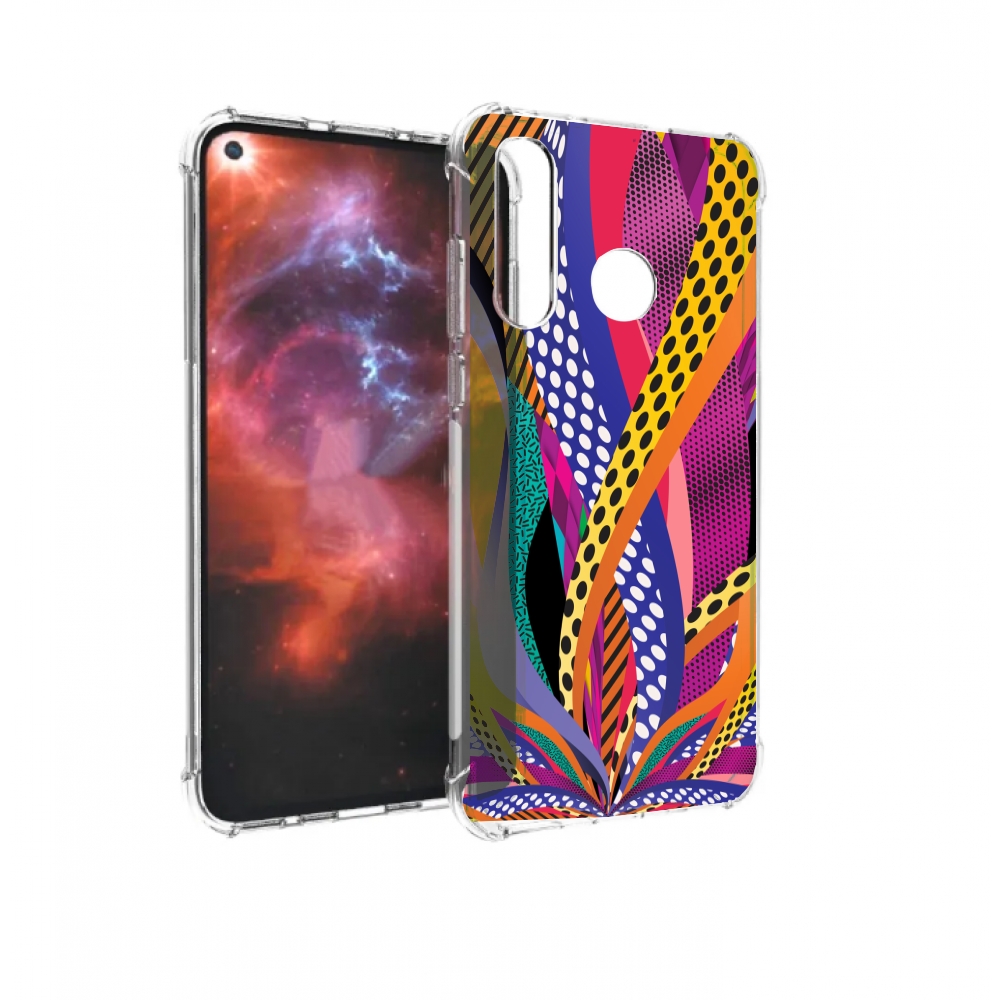 

Чехол бампер MyPads разноцветные щупальца для Huawei Nova 4 прот, Прозрачный, Tocco