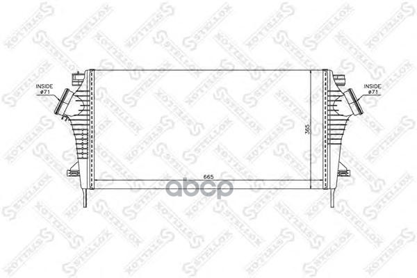 

10-40209-SX интеркулер Opel Insignia 1.6-2.8i 08>