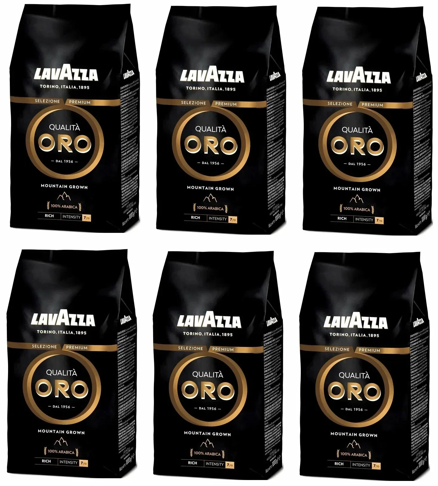 

Кофе в зернах Lavazza Qualita Oro Mountain Grown, 6 шт по 1 кг, Qualita Oro Mountain Grown