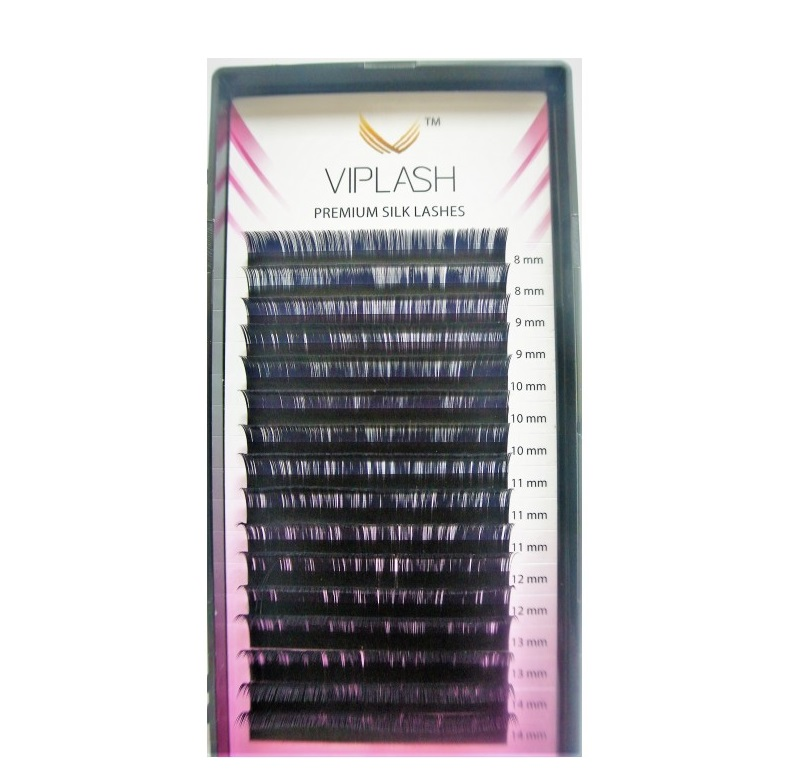 

Ресницы Viplash silk 16 линий D+ 0.085 8-14 мм