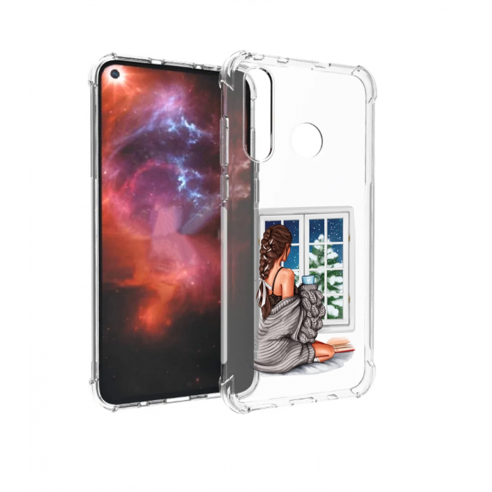 

Чехол бампер MyPads уютное-зимнее-окно женский для Huawei Nova 4, Прозрачный, Tocco