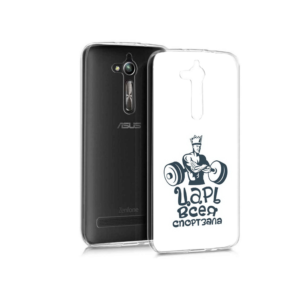 

Чехол MyPads Tocco для Asus ZenFone Go (ZB500KL) бодибилдинг царь спортзала, Прозрачный, Tocco