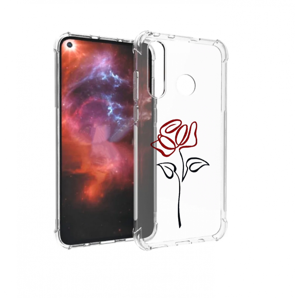 

Чехол бампер MyPads цветок в одну линию для Huawei Nova 4 против, Прозрачный, Tocco