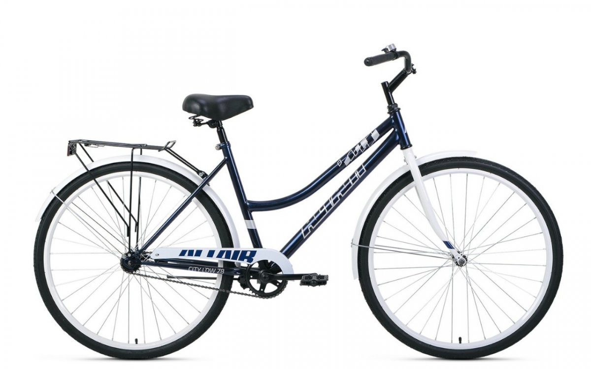 

Велосипед ALTAIR City low 28 -19"-21г. (темно-синий-белый), City low