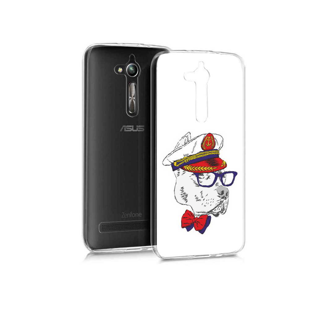 

Чехол MyPads Tocco для Asus ZenFone Go (ZB500KL) бульдог, Прозрачный, Tocco