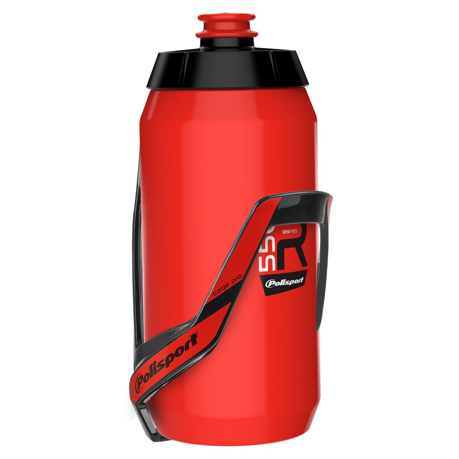 

Polisport Фляга Polisport R550 (+флягодержатель), цвет Красный