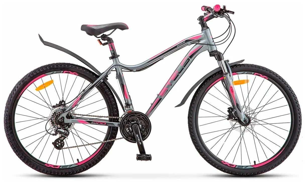 

Велосипед STELS Miss 6100 D 2019 19" серый, Серый;розовый, Miss 6100 D