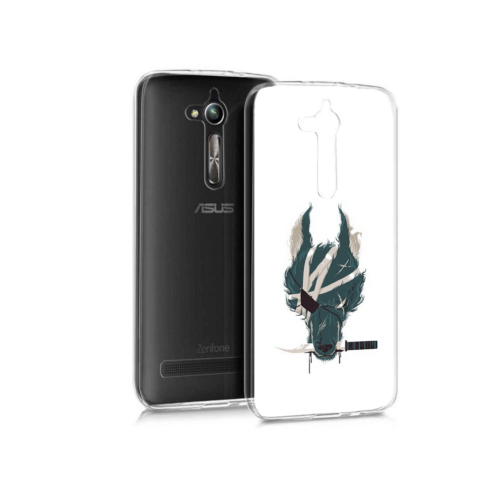 

Чехол MyPads Tocco для Asus ZenFone Go (ZB500KL) волк-разбойник, Прозрачный, Tocco