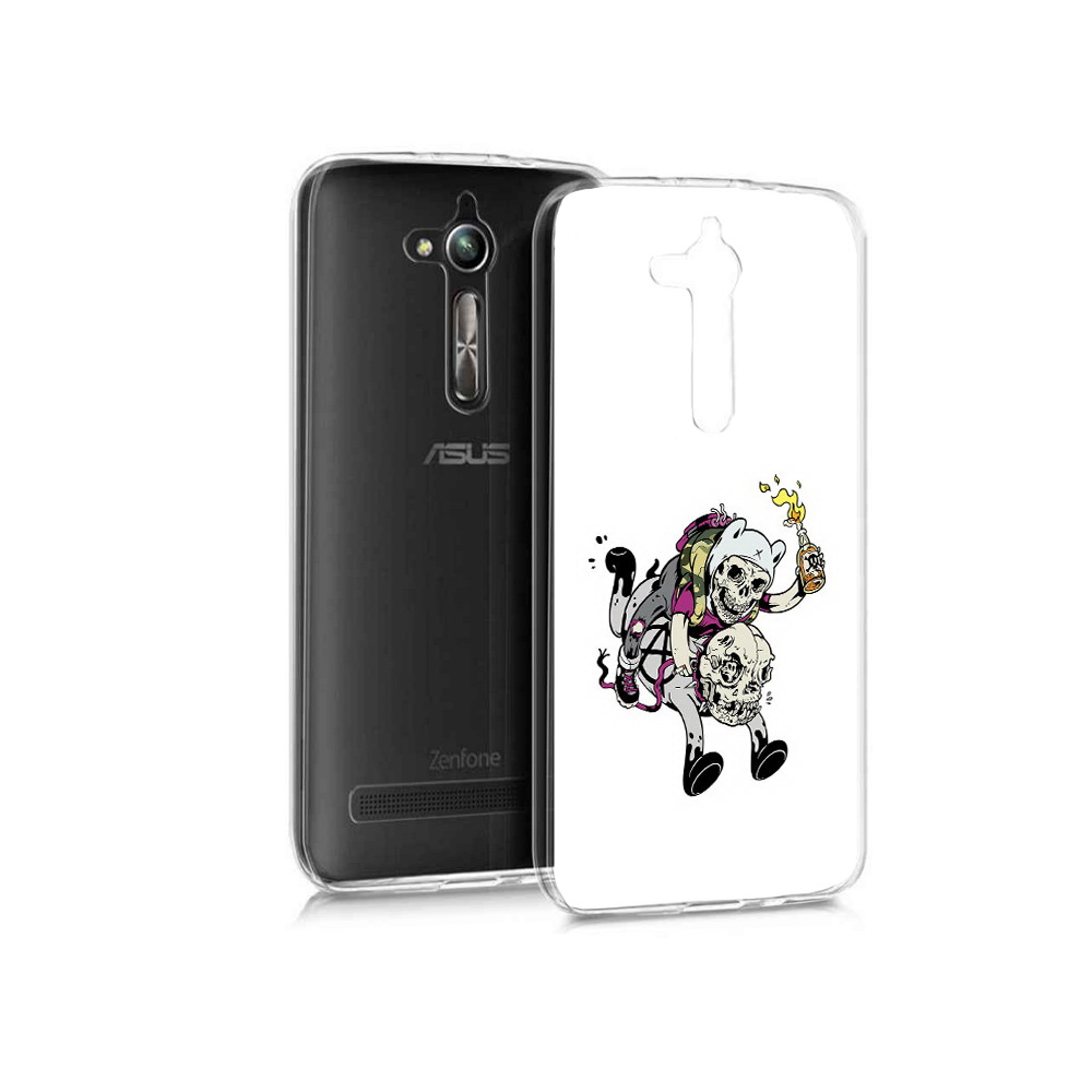 

Чехол MyPads Tocco для Asus ZenFone Go (ZB500KL) время приключений скелеты, Прозрачный, Tocco