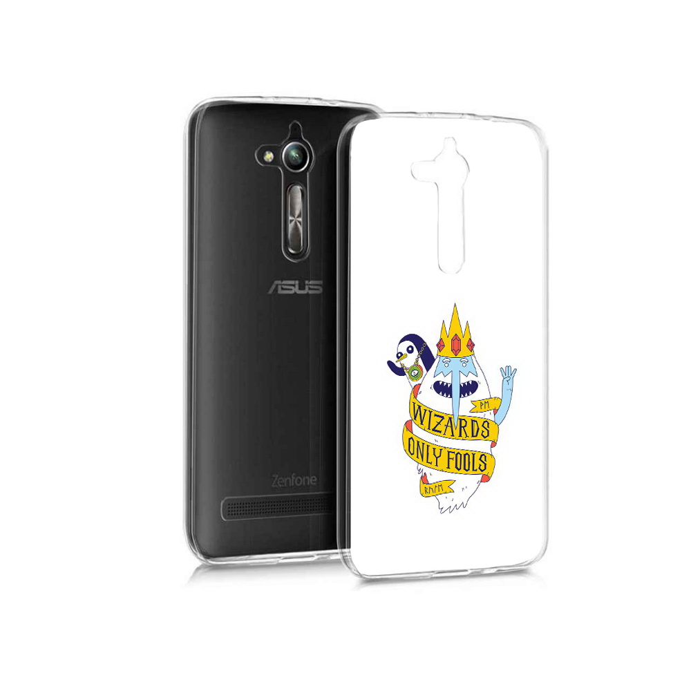 

Чехол MyPads Tocco для Asus ZenFone Go (ZB500KL) время приключений снежный король, Прозрачный, Tocco