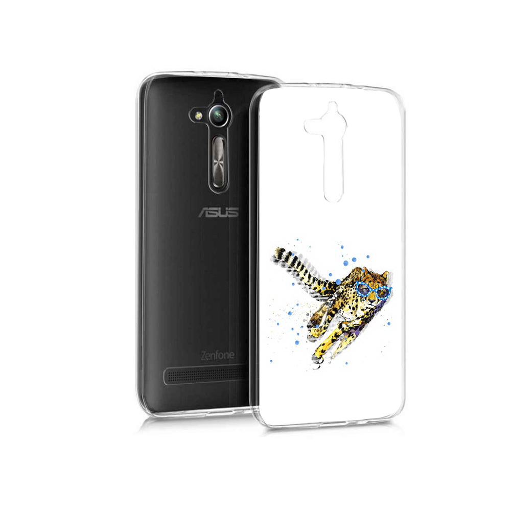 

Чехол MyPads Tocco для Asus ZenFone Go (ZB500KL) гепард в очках, Прозрачный, Tocco