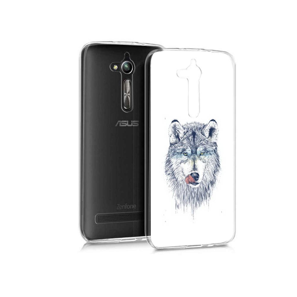 

Чехол MyPads Tocco для Asus ZenFone Go (ZB500KL) голодгый волк, Прозрачный, Tocco