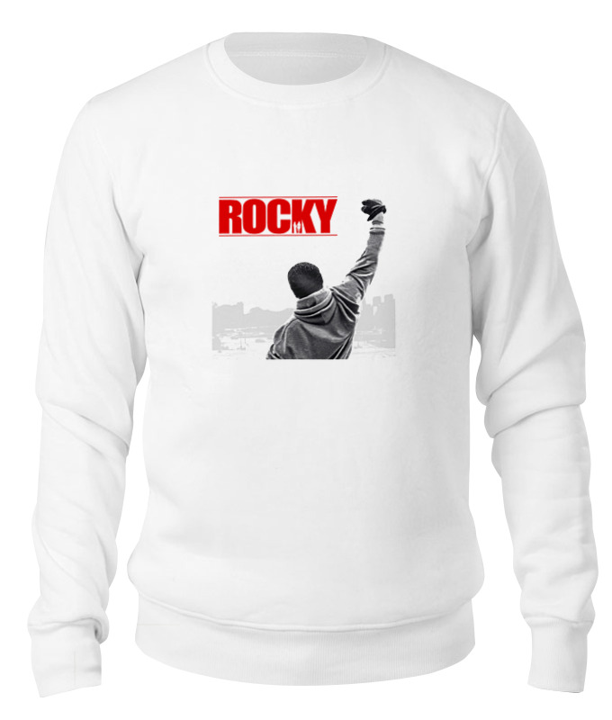 

Свитшот унисекс Printio Rocky balboa белый M, Rocky balboa