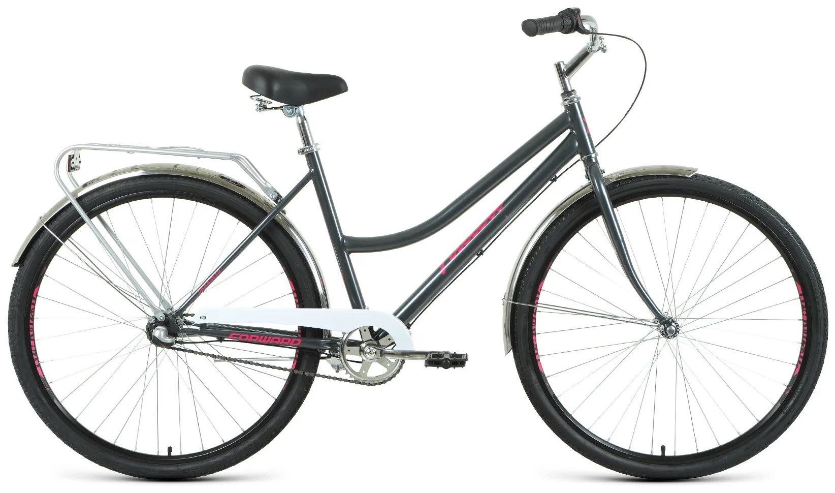 

Велосипед FORWARD Talica 28 3.0-19"-21г. (темно-серый-розовый), Talica