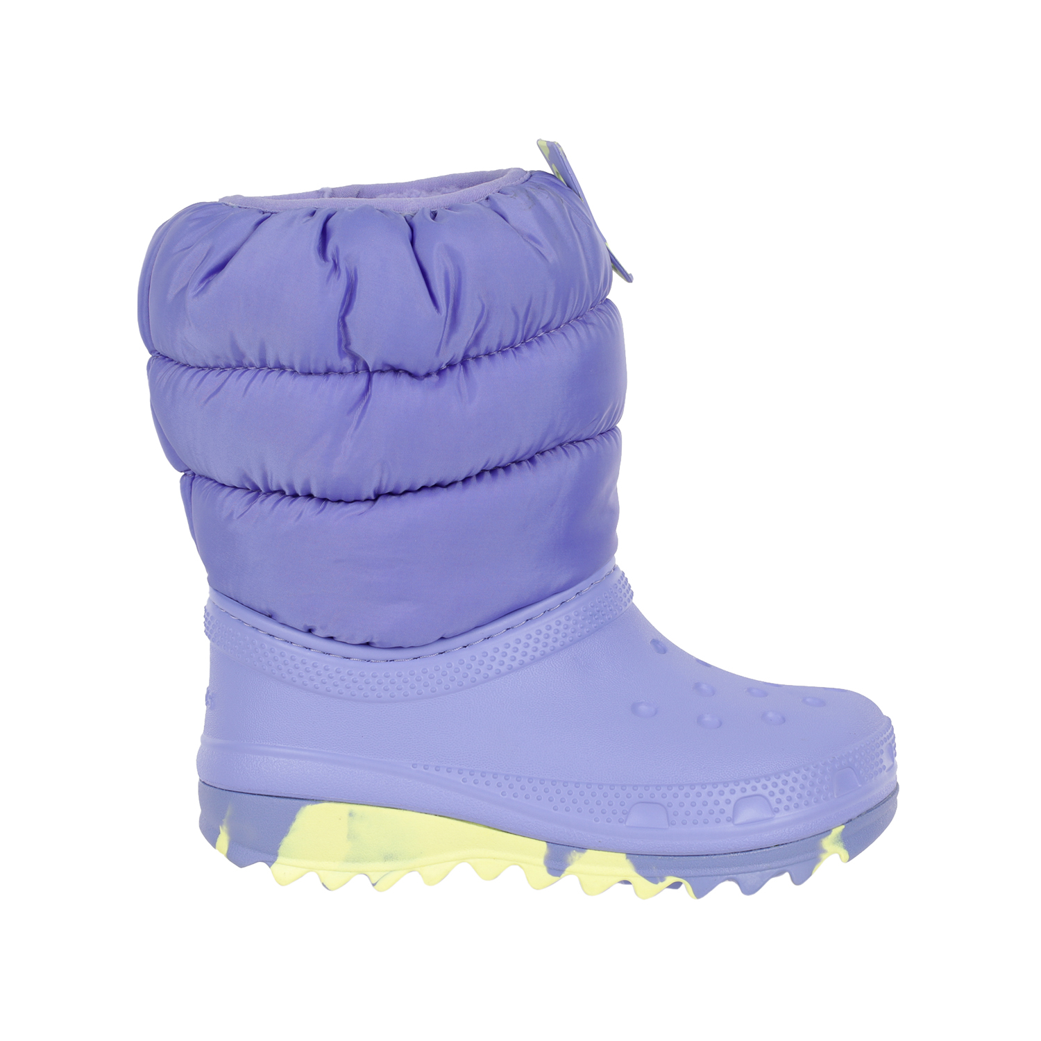 

Сноубутсы детские Crocs Classic Neo Puff Boot T Digital Violet размер 24, Голубой;желтый, 207683_5Py