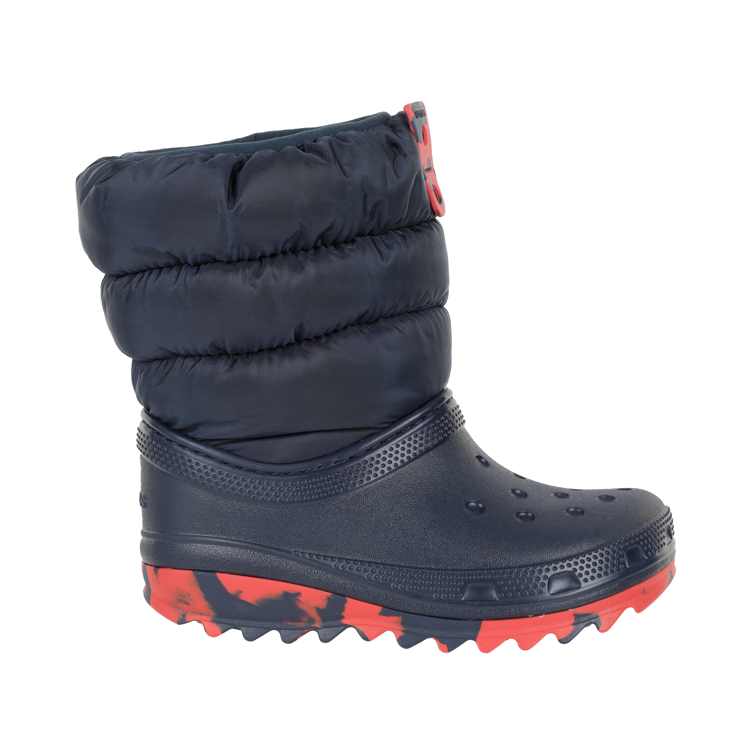 

Сноубутсы детские Crocs Classic Neo Puff Boot K Navy размер 32, Синий;красный, 207684_410