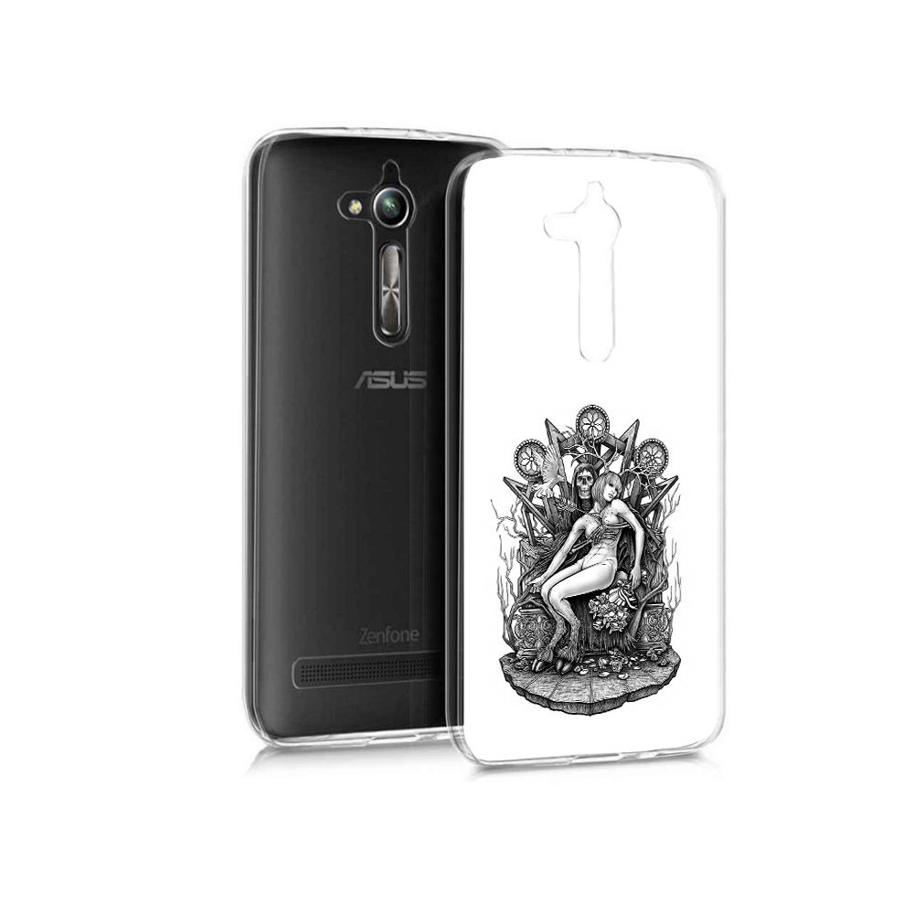 

Чехол MyPads Tocco для Asus ZenFone Go (ZB500KL) девушка на троне, Прозрачный, Tocco