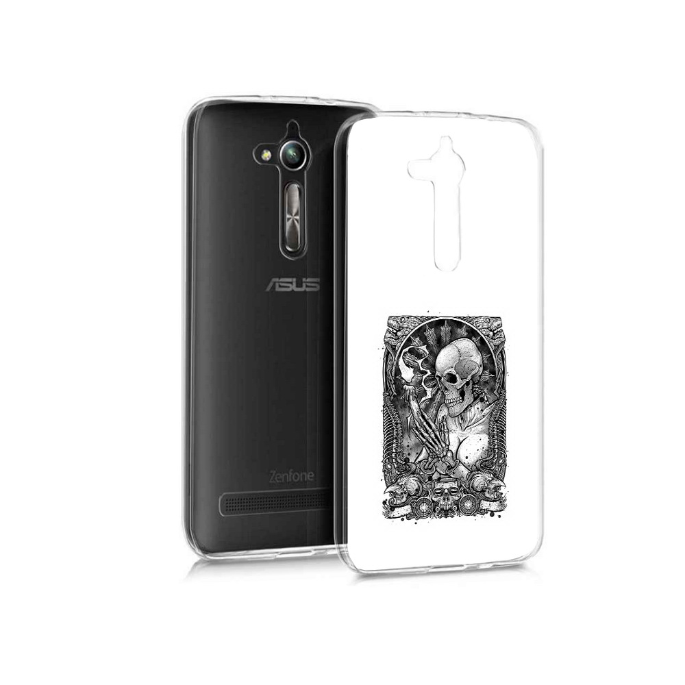 

Чехол MyPads Tocco для Asus ZenFone Go (ZB500KL) девушка скелет, Прозрачный, Tocco