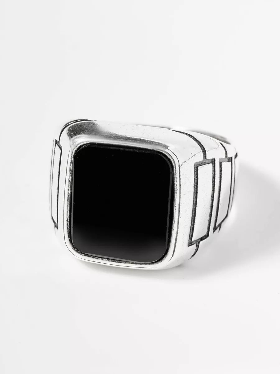 

Кольцо печатка из латуни р. 22 SHINE & BEAUTY 2461559, агат, 2461559