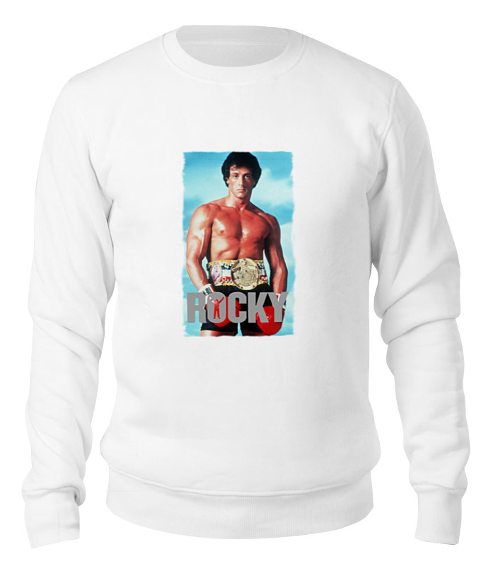 

Свитшот унисекс Printio Rocky balboa белый M, Rocky balboa