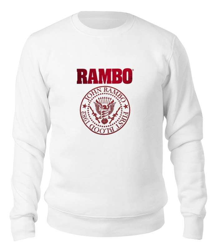 

Свитшот унисекс Printio Rambo белый M, Rambo