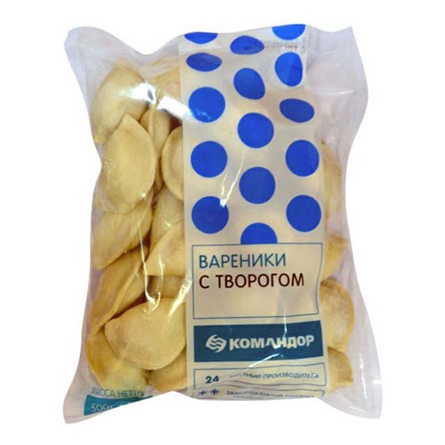 

Вареники Командор с творогом 500 г