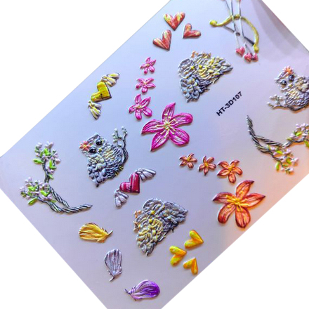 

3D-слайдер Anna Tkacheva HT №107 Совы. Любовь, Разноцветный