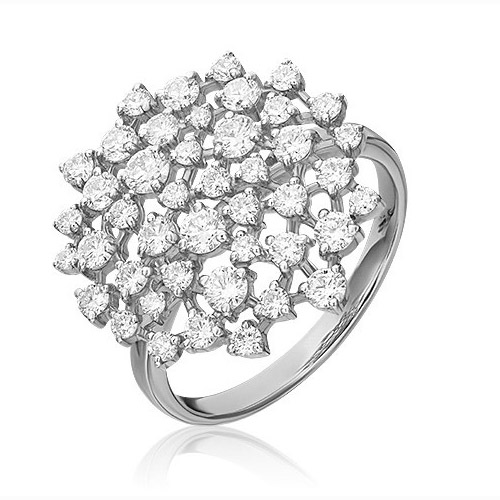 

Кольцо из белого золота с бриллиантом р. 17,5 PLATINA jewelry 01-1162-00-101-1120-30, 01-1162-00-101-1120-30