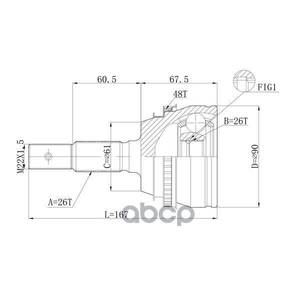 

Шрус Привода Double Force, С Abs DOUBLE FORCE арт. DFCV906