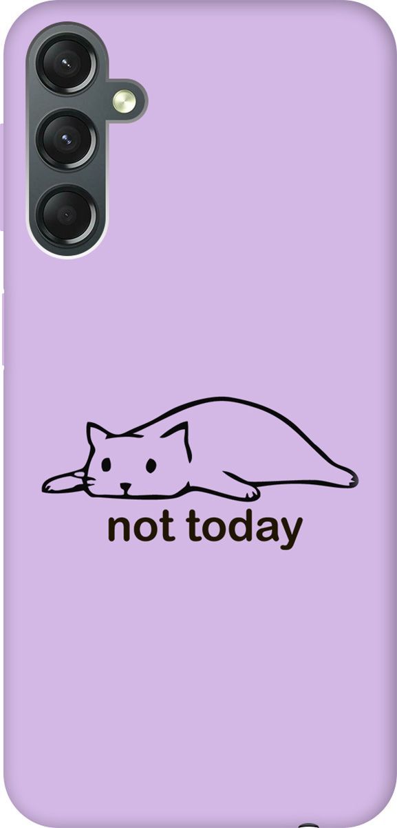 

Чехол на Samsung Galaxy A24 "Not Today" сиреневый, Фиолетовый;черный, 159532