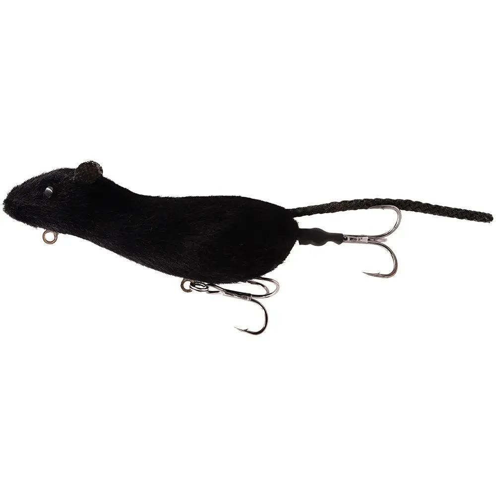 Мышь шумовая мягкая №3 вес 27гр, 90мм, цв. чёрн/Приманки для лосося/Рыбалка на тайменя