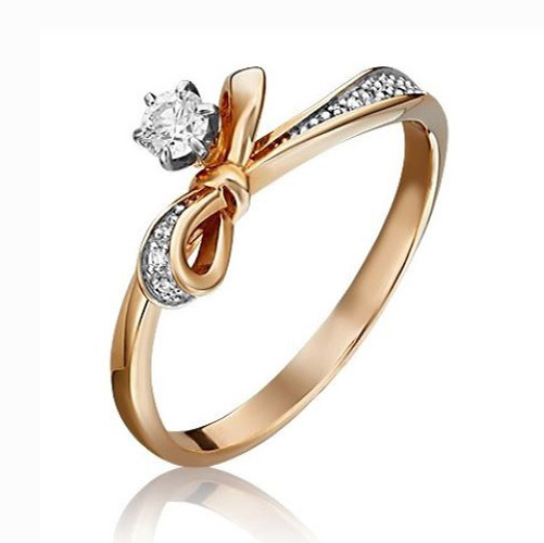 

Кольцо из золота р. 17 PLATINA jewelry 01-1598-00-101-1111-30, бриллиант, 01-1598-00-101-1111-30