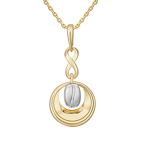 

Подвеска из комбинированного золота PLATINA jewelry 03-3326-00-000-1121, 03-3326-00-000-1121