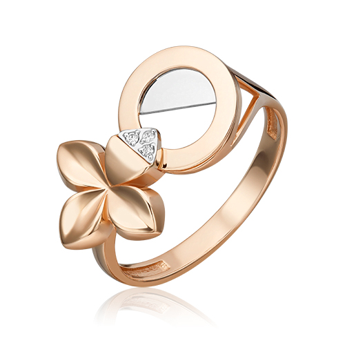 

Кольцо из золота р. 18,5 PLATINA jewelry 01-5599-00-101-1111, бриллиант, 01-5599-00-101-1111