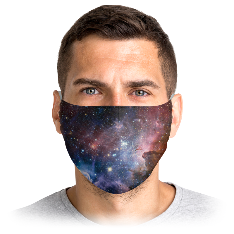 

Многоразовая маска Printio Космос разноцветная L, Космос